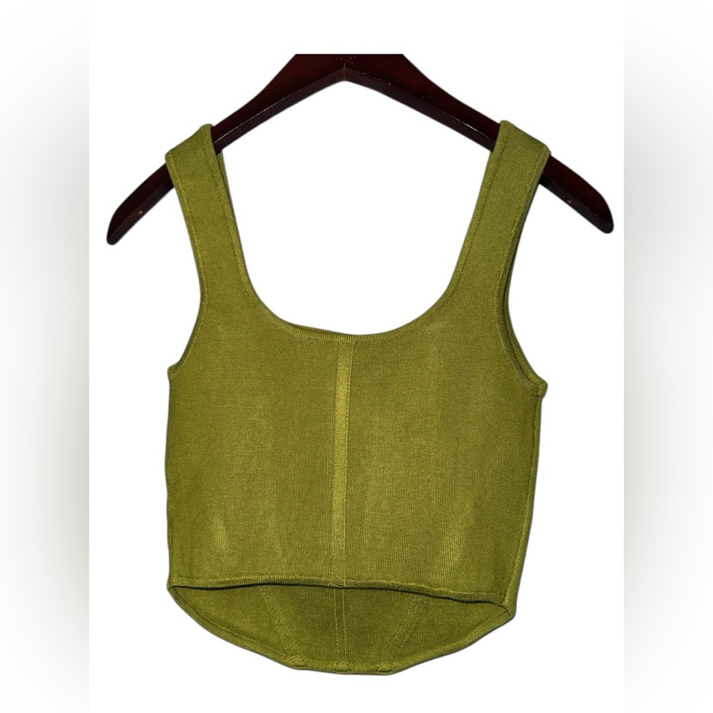 House of Harlow 1960 Olive Green Sleeveless Top Size S - Picture 2 of 4